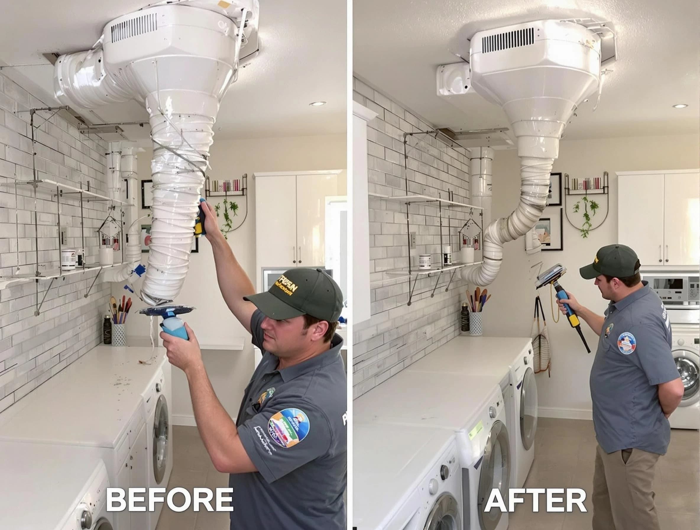 Professional dryer exhaust vent cleaning by Acworth Dryer Vent Cleaning in Acworth