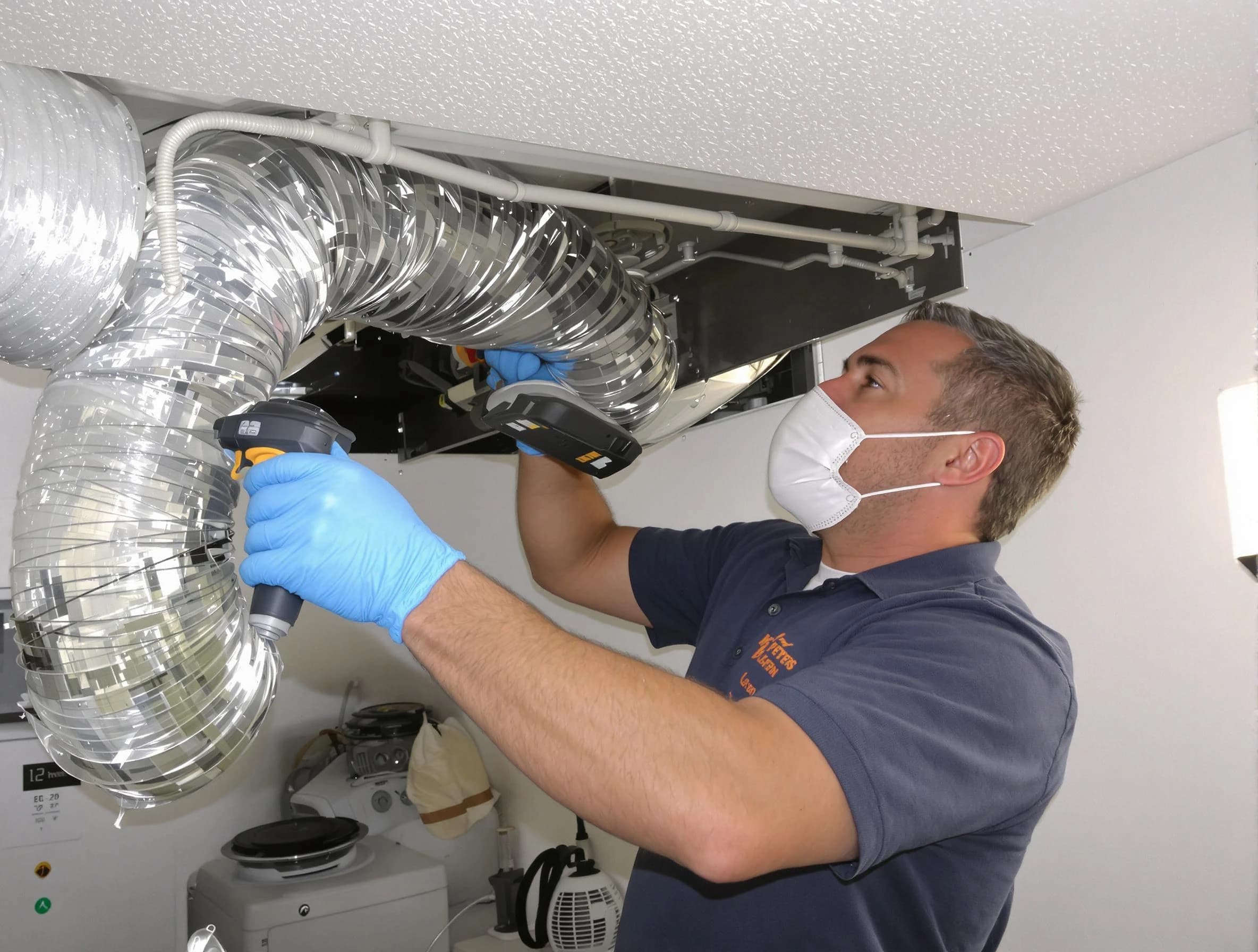 Acworth Dryer Vent Cleaning professional performing thorough residential dryer vent cleaning in Acworth